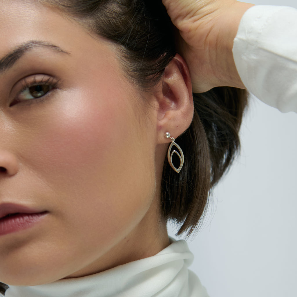 Art Deco Marquise Drop Earrings