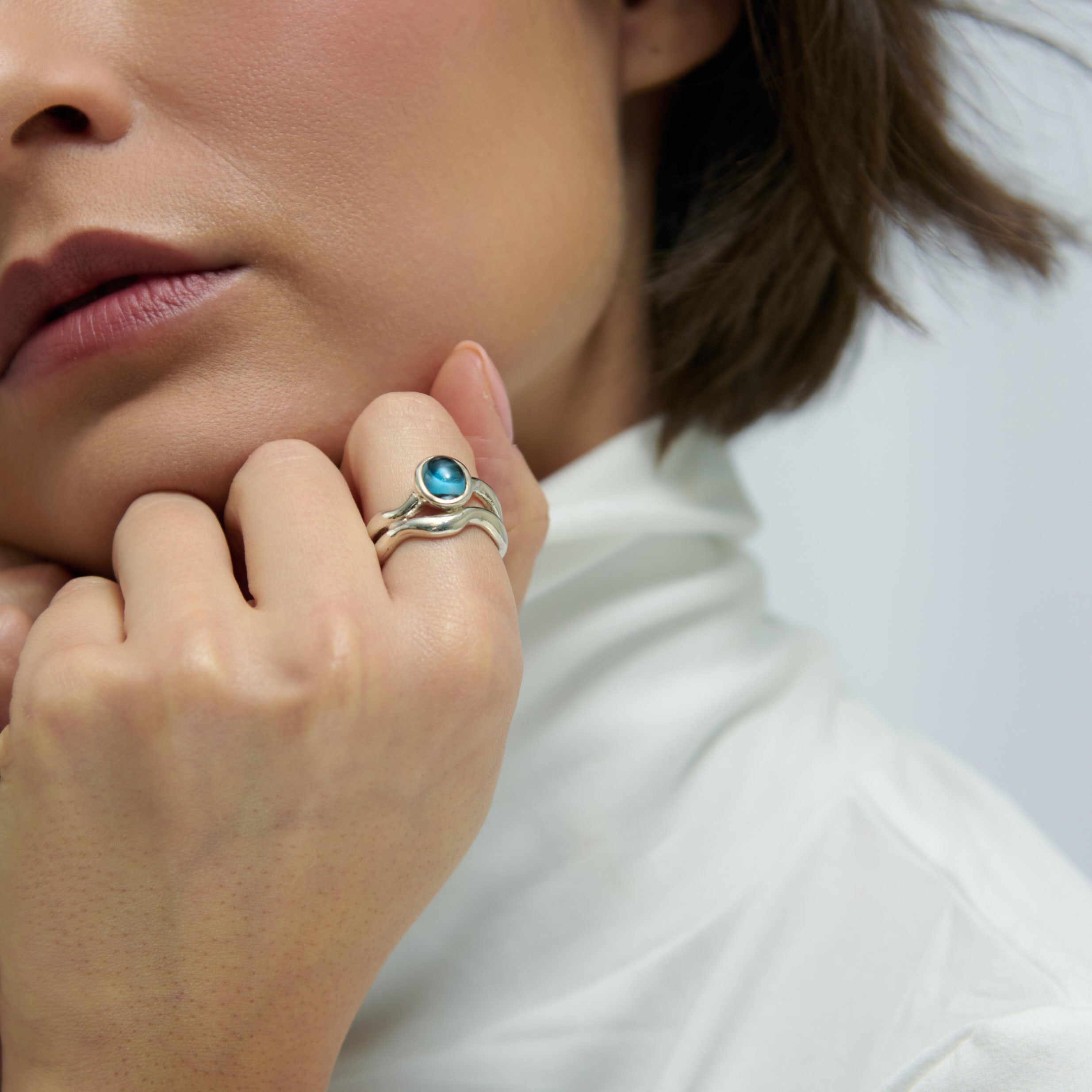 Gemstone Sterling Silver Ring